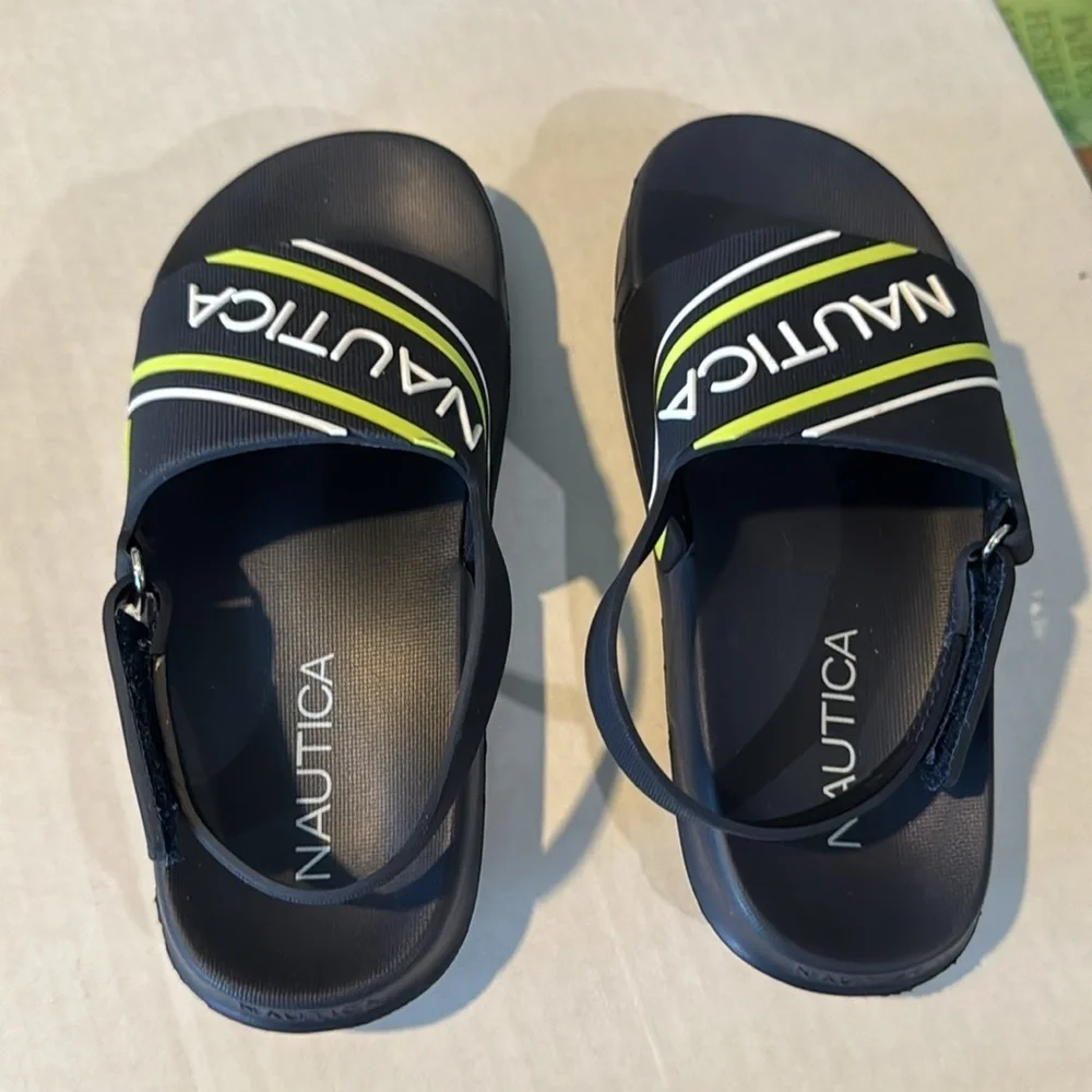 Nautica boys slides/sandals sz‎ 10 toddler